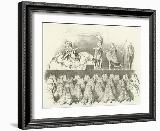 Racine Performed before the Court of Versailles 1695-Gustave Doré-Framed Giclee Print