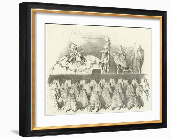 Racine Performed before the Court of Versailles 1695-Gustave Doré-Framed Giclee Print