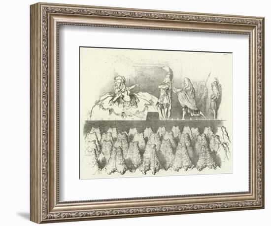 Racine Performed before the Court of Versailles 1695-Gustave Doré-Framed Giclee Print