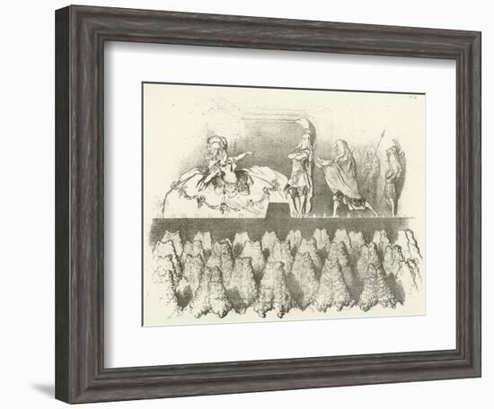 Racine Performed before the Court of Versailles 1695-Gustave Doré-Framed Giclee Print