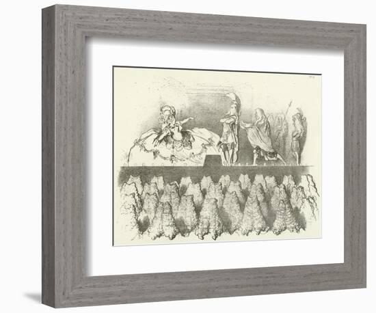 Racine Performed before the Court of Versailles 1695-Gustave Doré-Framed Giclee Print