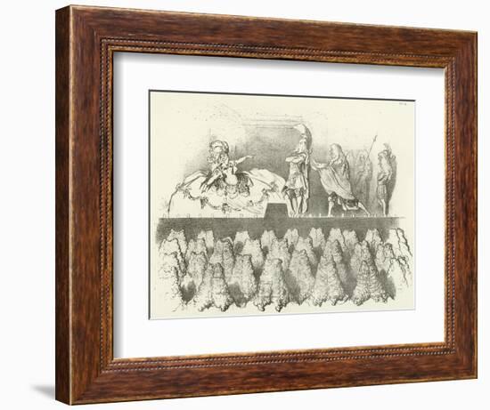 Racine Performed before the Court of Versailles 1695-Gustave Doré-Framed Giclee Print