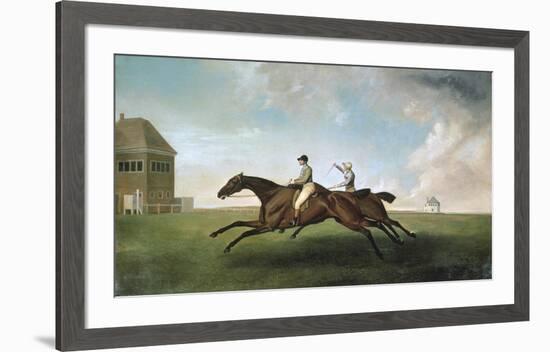 Racing at Newmarket-George Stubbs-Framed Premium Giclee Print