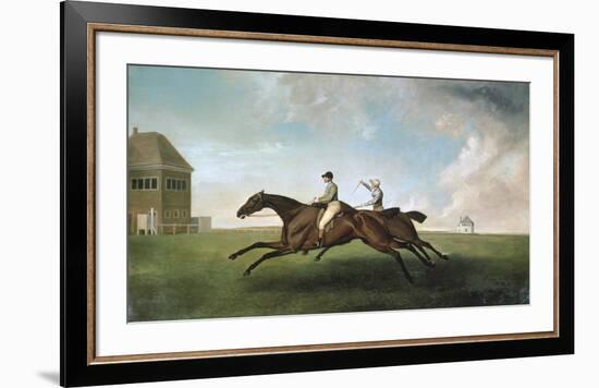 Racing at Newmarket-George Stubbs-Framed Premium Giclee Print