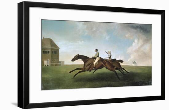 Racing at Newmarket-George Stubbs-Framed Premium Giclee Print