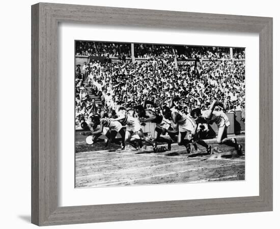 Racing at the 1948 London Olympic Games-null-Framed Photographic Print