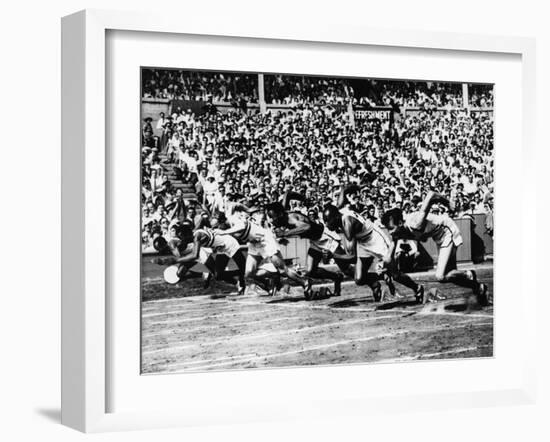 Racing at the 1948 London Olympic Games-null-Framed Photographic Print