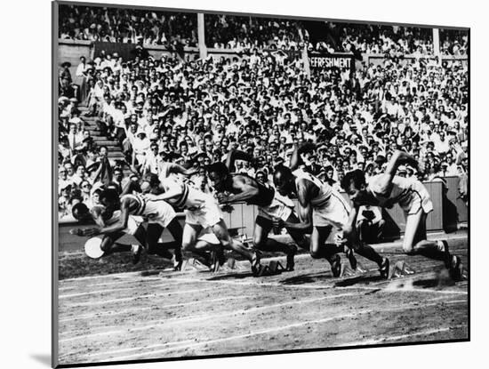 Racing at the 1948 London Olympic Games-null-Mounted Photographic Print