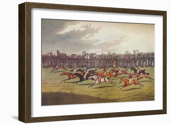 'Racing', c19th century-John Clarke-Framed Giclee Print