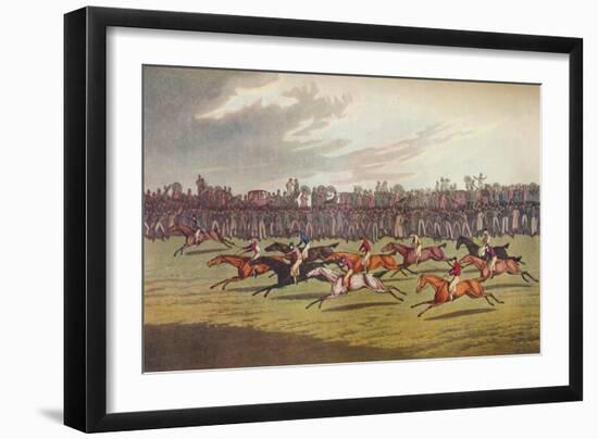 'Racing', c19th century-John Clarke-Framed Giclee Print