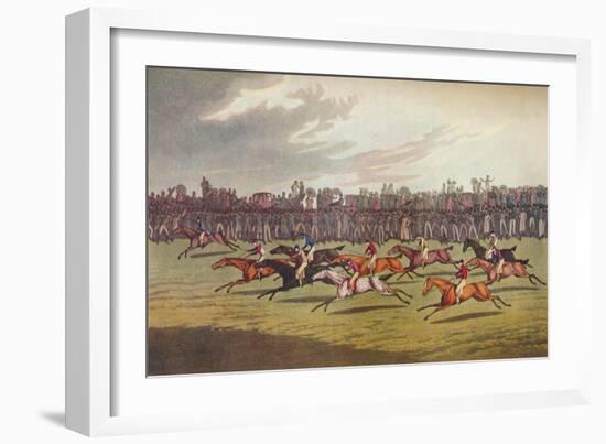 'Racing', c19th century-John Clarke-Framed Giclee Print