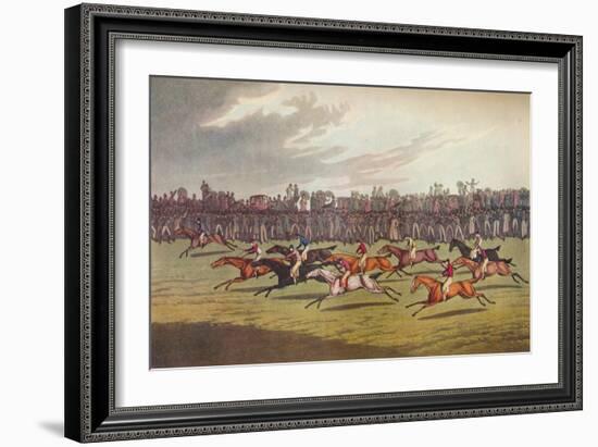 'Racing', c19th century-John Clarke-Framed Giclee Print