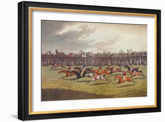 'Racing', c19th century-John Clarke-Framed Giclee Print