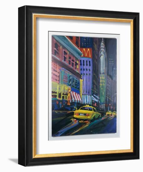 Racing Cabs-Patti Mollica-Framed Giclee Print