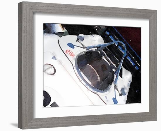 Racing Car Cockpit Watercolor-NaxArt-Framed Art Print