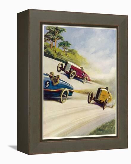 Racing Cars of 1926: Oddly One Car is Carrying Two People the Others Only One-Norman Reeve-Framed Premier Image Canvas