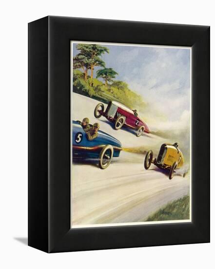 Racing Cars of 1926: Oddly One Car is Carrying Two People the Others Only One-Norman Reeve-Framed Premier Image Canvas