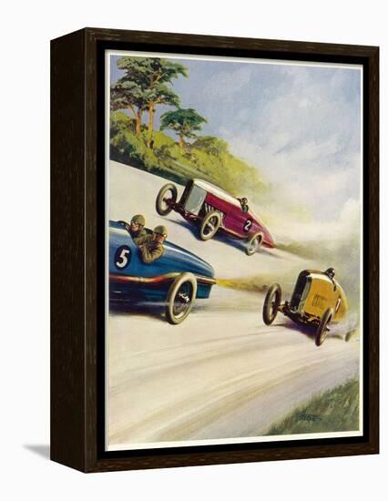 Racing Cars of 1926: Oddly One Car is Carrying Two People the Others Only One-Norman Reeve-Framed Premier Image Canvas