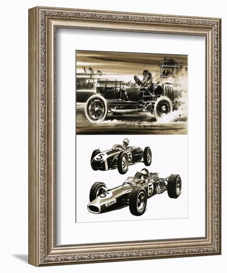 Racing Cars-Wilf Hardy-Framed Giclee Print