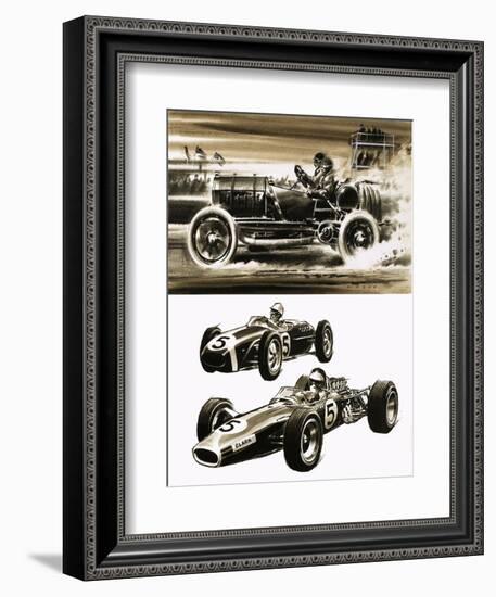 Racing Cars-Wilf Hardy-Framed Giclee Print