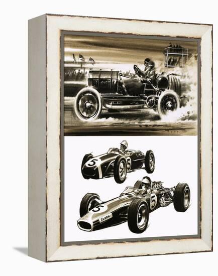 Racing Cars-Wilf Hardy-Framed Premier Image Canvas