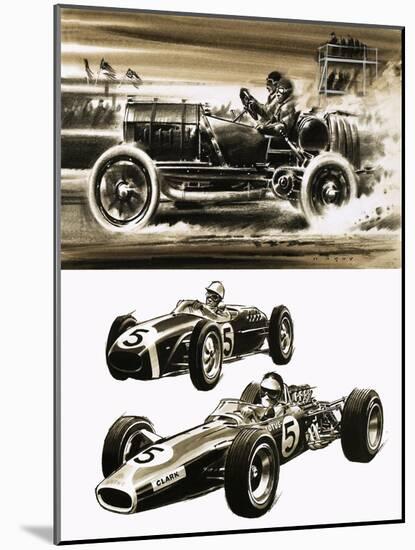 Racing Cars-Wilf Hardy-Mounted Giclee Print