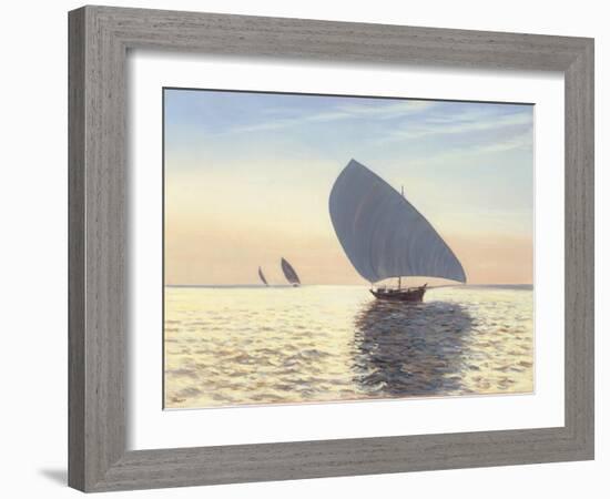 Racing Dhows-Edward Dawson-Framed Giclee Print