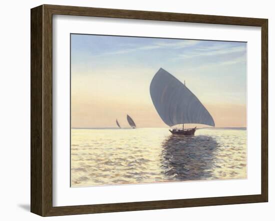 Racing Dhows-Edward Dawson-Framed Giclee Print