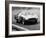 Racing Driver Fangio Here at the Wheel During Great Sweden Prize Race August 1956-null-Framed Photo