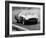 Racing Driver Fangio Here at the Wheel During Great Sweden Prize Race August 1956-null-Framed Photo