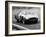 Racing Driver Fangio Here at the Wheel During Great Sweden Prize Race August 1956-null-Framed Photo