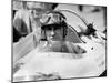 Racing Driver Fangio Here at the Wheel During Race in Monza June 28, 1958-null-Mounted Photo
