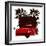 Racing Grunge Shield with Red Sport Super Car-locote-Framed Premium Giclee Print