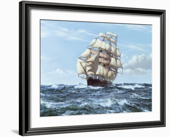 Racing Home - The 'Cutty Sark'-Montague Dawson-Framed Giclee Print