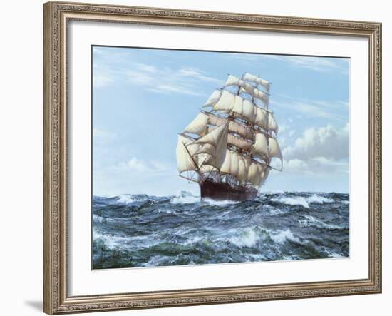 Racing Home - The 'Cutty Sark'-Montague Dawson-Framed Giclee Print