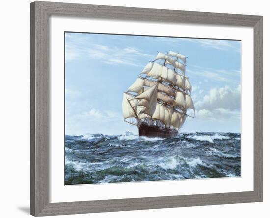 Racing Home - The 'Cutty Sark'-Montague Dawson-Framed Giclee Print