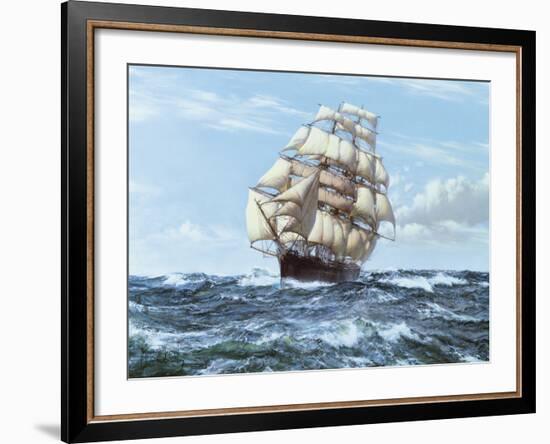 Racing Home - The 'Cutty Sark'-Montague Dawson-Framed Giclee Print