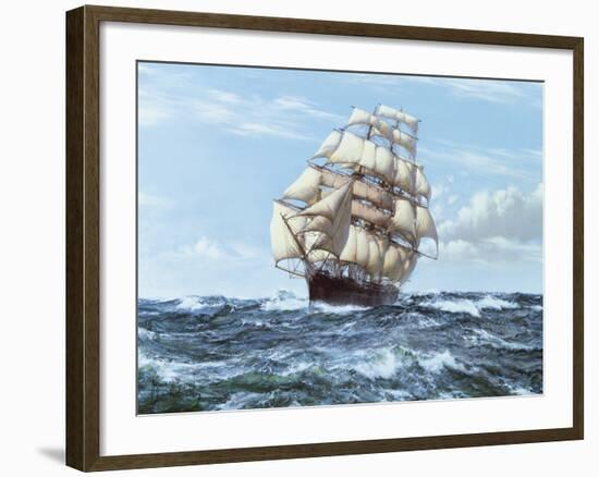 Racing Home - The 'Cutty Sark'-Montague Dawson-Framed Giclee Print