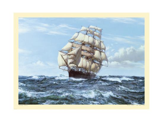 Racing Home The Cutty Sark Premium Giclee Print Montague Dawson Art Com