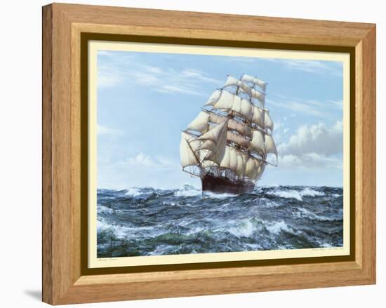 Racing Home, The Cutty Sark-Montague Dawson-Framed Stretched Canvas