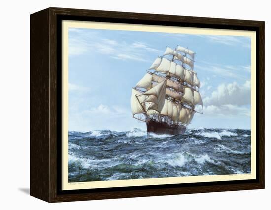 Racing Home, The Cutty Sark-Montague Dawson-Framed Stretched Canvas