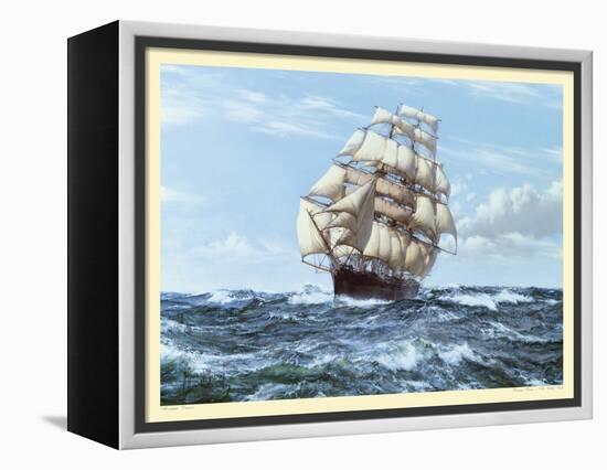 Racing Home, The Cutty Sark-Montague Dawson-Framed Stretched Canvas