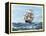 Racing Home, The Cutty Sark-Montague Dawson-Framed Stretched Canvas