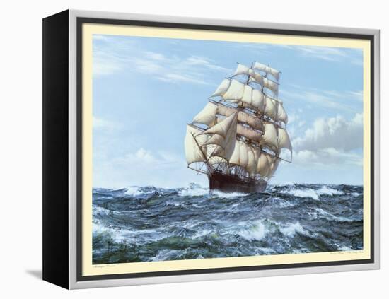 Racing Home, The Cutty Sark-Montague Dawson-Framed Stretched Canvas