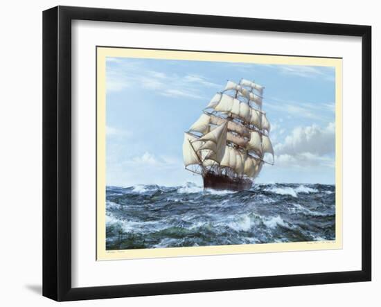 Racing Home, The Cutty Sark-Montague Dawson-Framed Art Print