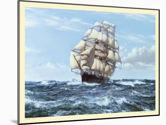 Racing Home, The Cutty Sark-Montague Dawson-Mounted Art Print