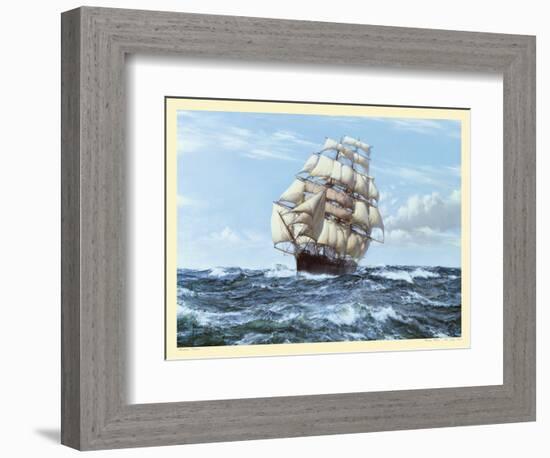 Racing Home, The Cutty Sark-Montague Dawson-Framed Art Print