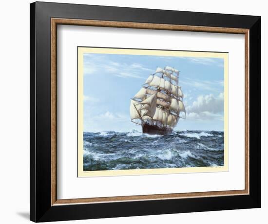 Racing Home, The Cutty Sark-Montague Dawson-Framed Art Print