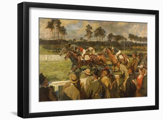 Racing, Hoppe-Garden, Berlin School, circa 1900-null-Framed Giclee Print