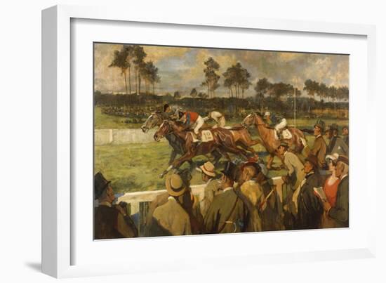 Racing, Hoppe-Garden, Berlin School, circa 1900-null-Framed Giclee Print